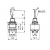 MR-146 TOGGLE SWITCH ON-(ON) 6 BACAKLI (MTS-212) TEK TARAFA YAYLI