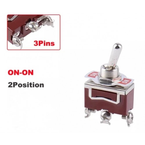 MR-152 12MM TOGGLE SWITCH BÜYÜK BOY ON-OFF 3 BACAKLI VİDALI