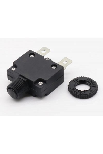 10 AMPER TERMİK ANAHTAR DEVRE KESİCİ YÜK RESETLİ SİGORTA 125/250V AC 32V DC 10A