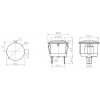 IC-131D 19mm GEÇMELİ SİNYAL LAMBASI 12V DC (LED) KIRMIZI