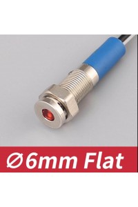 6mm BEYAZ RENK METAL KABLOLU SU GEÇİRMEZ SİNYAL LAMBASI IP67 24V