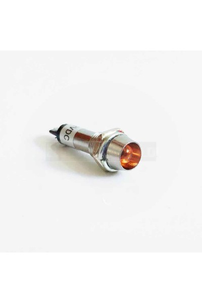IC-225 SİNYAL LAMBASI 8 MM METAL LED LAMBA 12V SARI