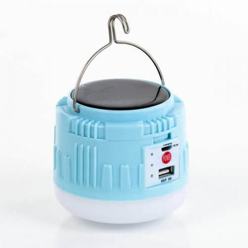 Led Lamba Fener Solar Şarjlı Askılı Kamp Usb 4194