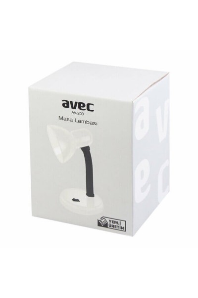 Avec Masa Lambası Beyaz Tasarruflu Düğmeli AV-203 4450
