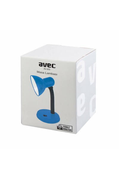 Avec Masa Lambası Mavi Tasarruflu Düğmeli AV-203 4511
