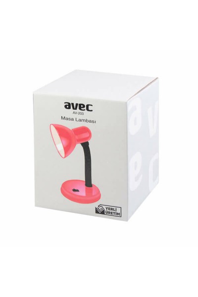Avec Masa Lambası Pembe Tasarruflu Düğmeli AV-203 2265 2035