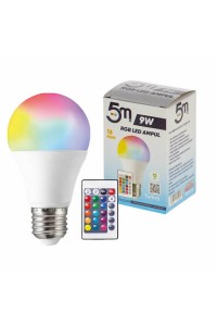 5M Rgb Led Ampul Kumandalı 9W LP027 9516 9206