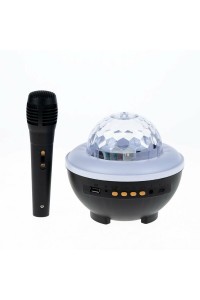 Sdr Disco Lamba Speaker Müzik Çalar Bluetooth Kararoke Mikrofonlu Kumandalı Kutulu T4 3838