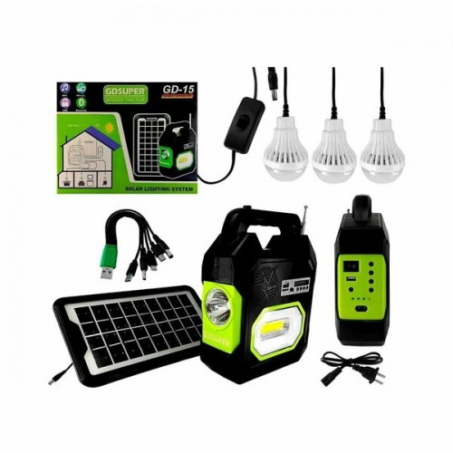 Gdsuper Aydınlatma Kiti Solar Radio Dijital GD-15 5270