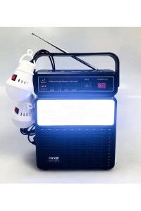 NNS-2730LS FM AM SW şarj edilebilir radyo bluetooth hoparlör USB SD TF Mp3 çalar Solar Aydınlatma Kiti