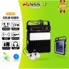 NNS-2730LS FM AM SW şarj edilebilir radyo bluetooth hoparlör USB SD TF Mp3 çalar Solar Aydınlatma Kiti