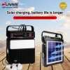 NNS-2730LS FM AM SW şarj edilebilir radyo bluetooth hoparlör USB SD TF Mp3 çalar Solar Aydınlatma Kiti
