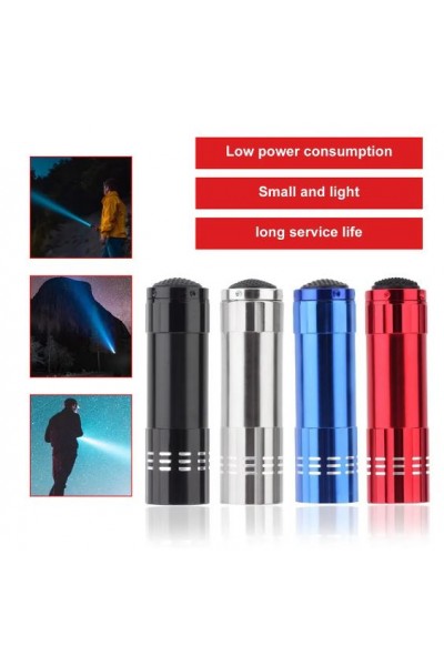 Q-Max El Fener El Mini Pilli 9 Led PS-809B 0129