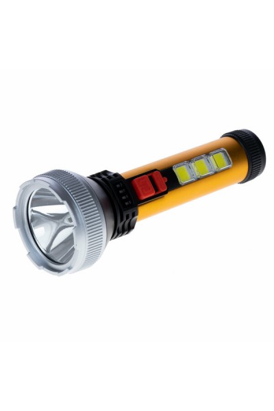Gold Orion El Feneri USB Şarjlı 5W Led+3 COB Flash ZB-G15 4150
