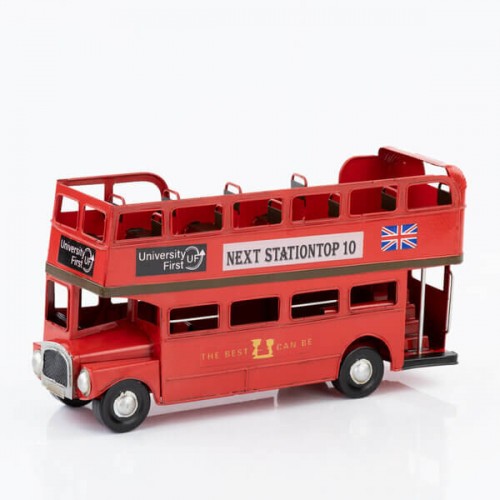 Yeliz Otobüs Çift Katlı Dekoratif Metal K.6109 0012