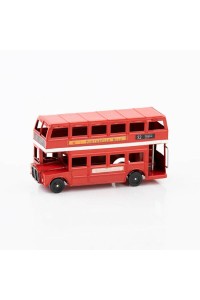 Yeliz Otobüs Çift Katlı Küçük Dekoratif Metal K.1493 0258