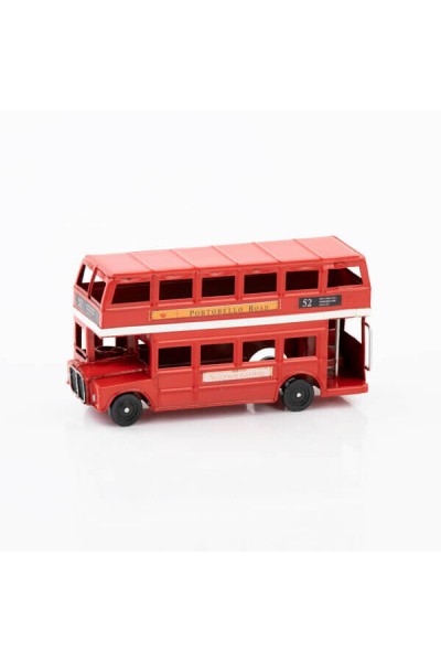Yeliz Otobüs Çift Katlı Küçük Dekoratif Metal K.1493 0258