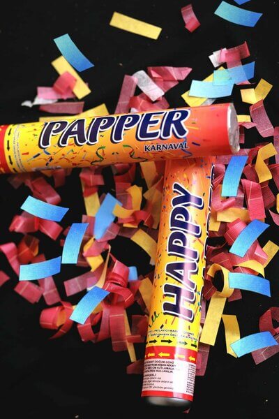 Happy Papper Konfeti 30cm Karnaval Renkli 6599 6192