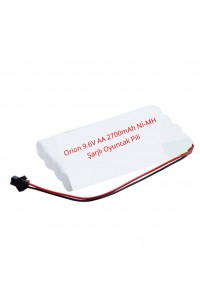 Orion 9.6V AA 2700mAh Ni-Mh Şarjlı Oyuncak Pili