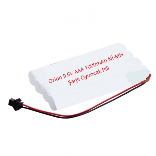 Orion 9.6V AAA 1000mAh Nİ-MH Şarjlı Oyuncak Pili