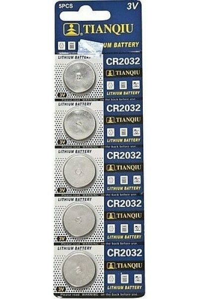 Tianqıu CR2032 3V Lityum Pil 5'li Paket