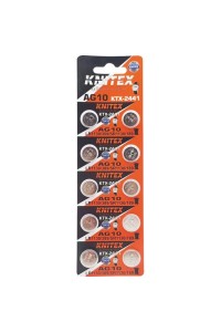 KNİTEX AG10 LR54 189A LR1130 1.5V Alkalin Pil 10'lu Paket
