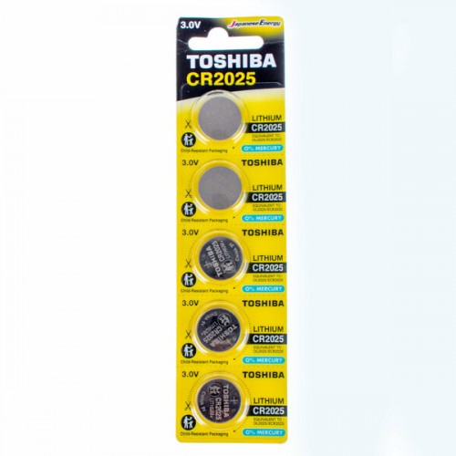 Toshiba CR2025 3V Lityum Pil 5'li Paket Toshiba CR2025 3V Lityum Pil 5'li Paket