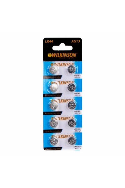 Wilkinson AG13 LR44 A76 LR1154 1.5V Alkalin Pil 10'lu Paket