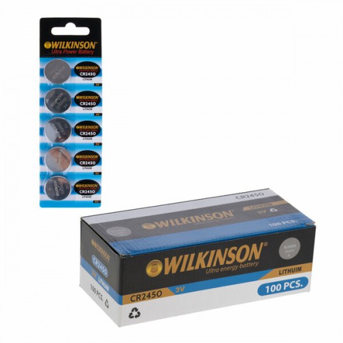 Wilkinson CR2450 3V Lityum Pil 5'li Paket