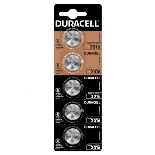 Duracell CR2016 3V Lityum Pil 5'li Paket