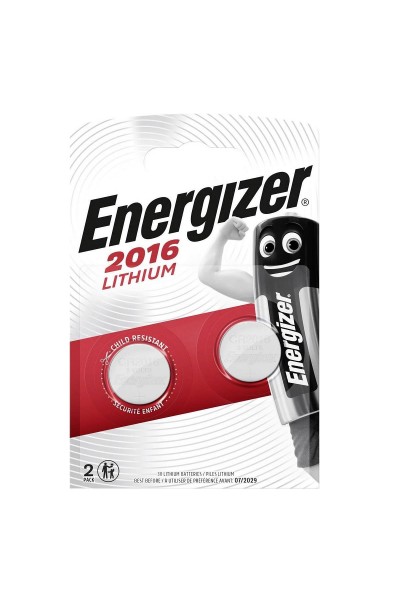 Energizer CR2016 3V Lityum Pil 2'li Paket