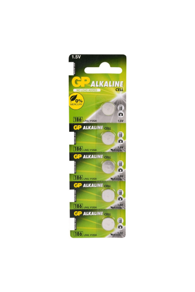 GP 186 AG12-LR43 1.5V Alkalin Pil 5'li Paket