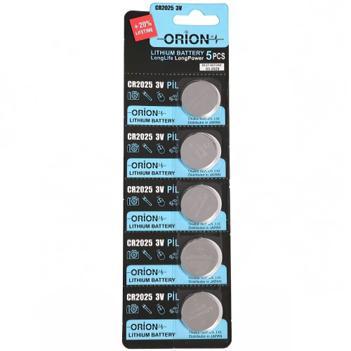 Orion CR2025 3V Lityum Pil 5'li Paket Orion CR2025 3V Lityum Pil 5'li Paket