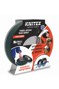 HRD-010564 - KNITEX Z-1 24MM*10M YEŞİL-SİYAH Çift Taraflı Köpük EVA BANT KTX-2850