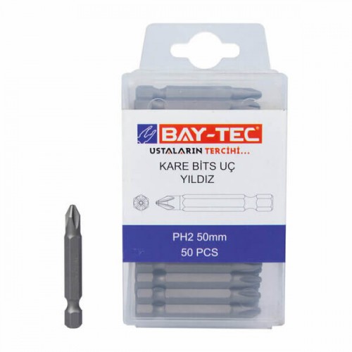 Baytec Bits Uç Kare Yıldız PH 2X50mm MU1850 5227-5 ADET