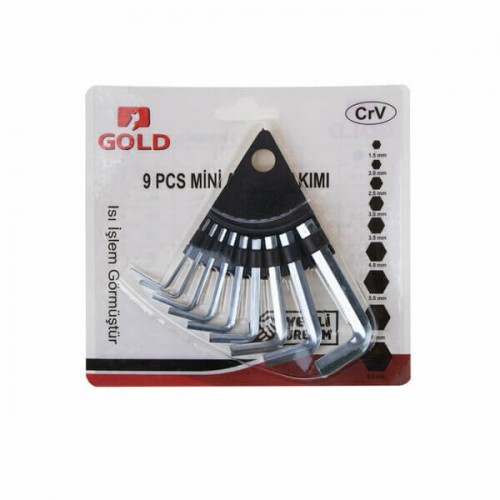 Gold-Crv Alyan Seti Mini 9 Parça Kartelalı 1311 1298