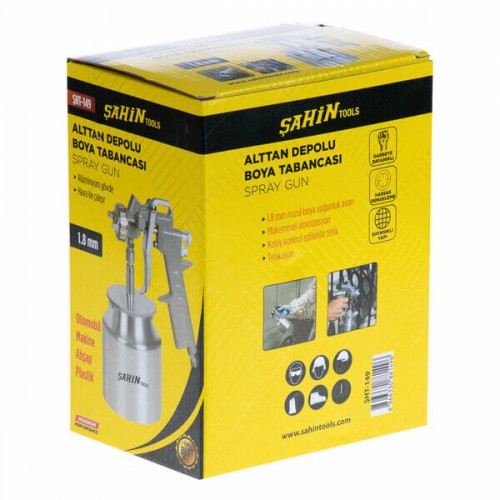 Şahin Boya Tabancası Alttan Depolu 1.8mm ŞHT-149 1496