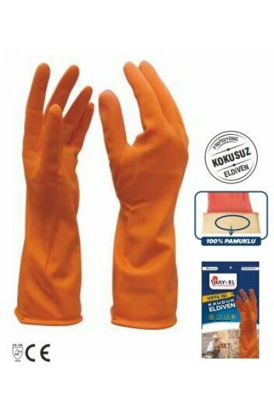 Bayel Kauçuk İş Eldiven Turuncu (XL) EL440 3049