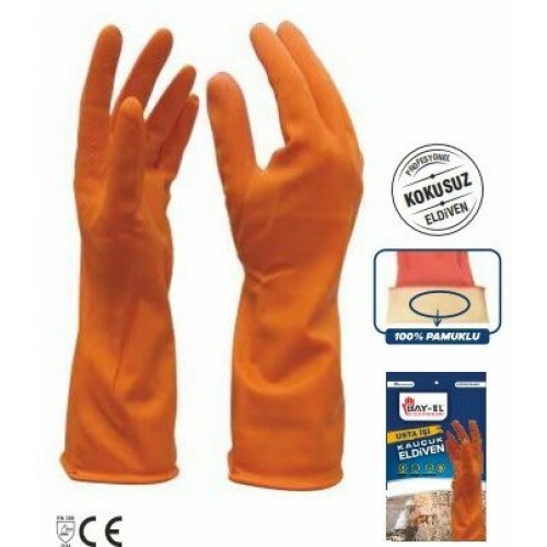 Bayel Kauçuk İş Eldiven Turuncu (XL) EL440 3049