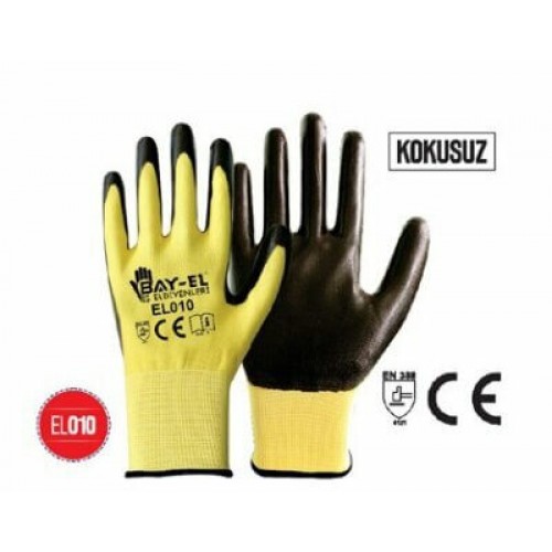 Bayel İş Eldiveni Klasik Sarı-Siyah No.10 EL020 2769