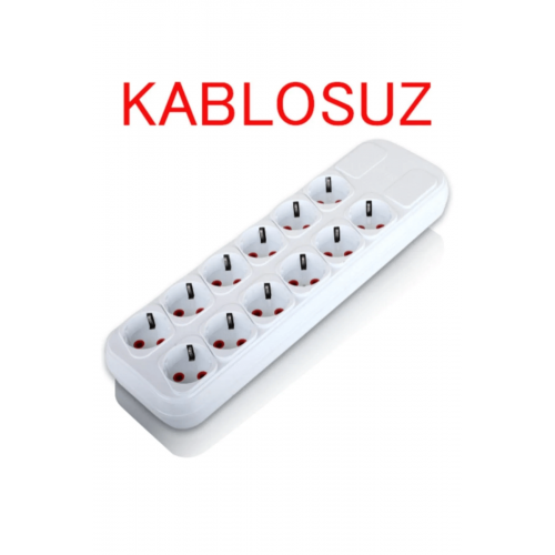 087821 - Fetih FT.12-00 D Topraklı 12'li Kablosuz Grup Priz