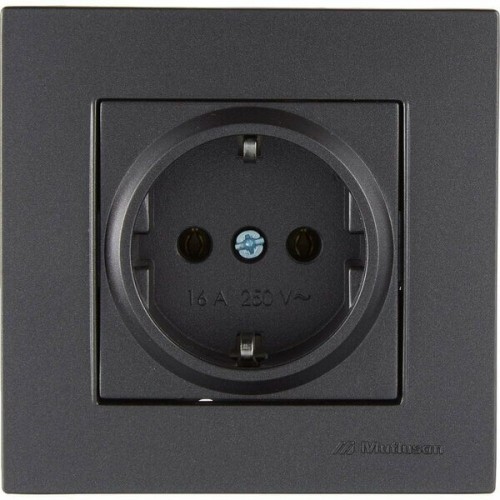 Mutlusan Rita Priz Topraklı Füme Blisterli (2220 600 0295B) 7078