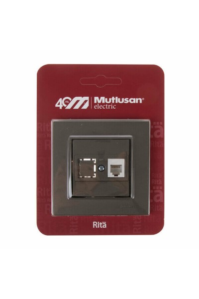Mutlusan Rita Telefon Prizi 1XRJ12 Blisterli Antrasit 2220 125 0186B 4579