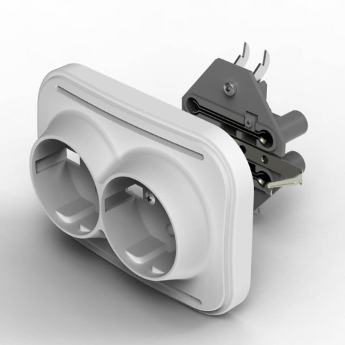 087179 - FETİH 103-02 2 Lİ PRİZ SIVA ALTI