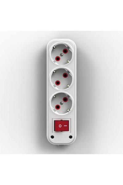 087881 - FETİH 310-00 3 LÜ ANAHTARLI KLEMENS KABLOSUZ PRİZ