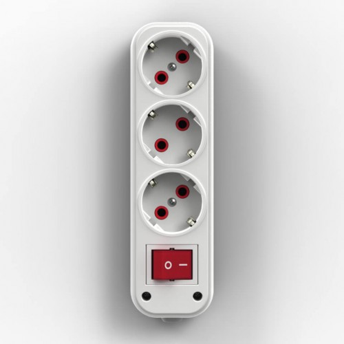 087881 - FETİH 310-00 3 LÜ ANAHTARLI KLEMENS KABLOSUZ PRİZ