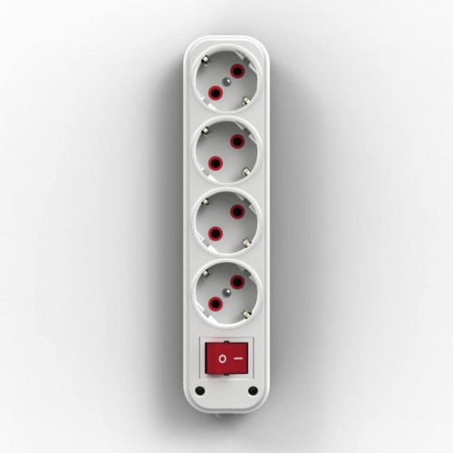 087883 - FETİH 410-00 4 LÜ ANAHTARLI KLEMENS KABLOSUZ