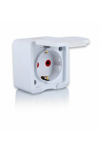 Fetih Priz Kapaklı Yakut S/U Topraklı 850-00-05 1178 3042