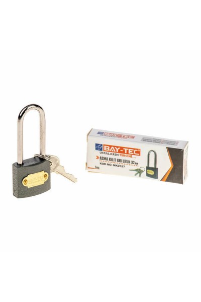Baytec Trimax Asma Kilit Gri Uzun No.32mm MK2327 1318 1317 4138