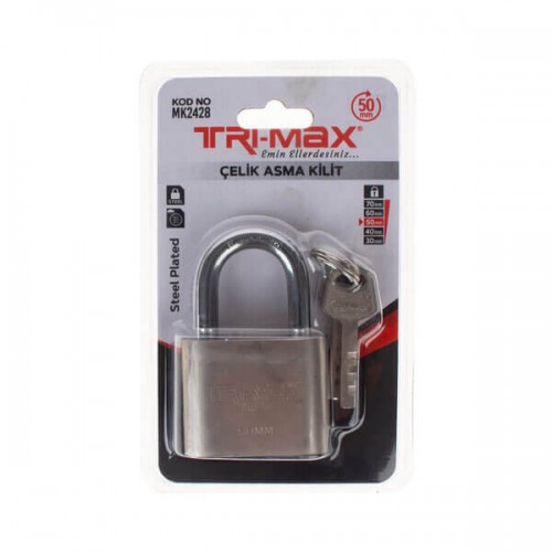 Baytec Trimax Asma Kilit No.50mm Vakumlu Çelik MK2428 8105